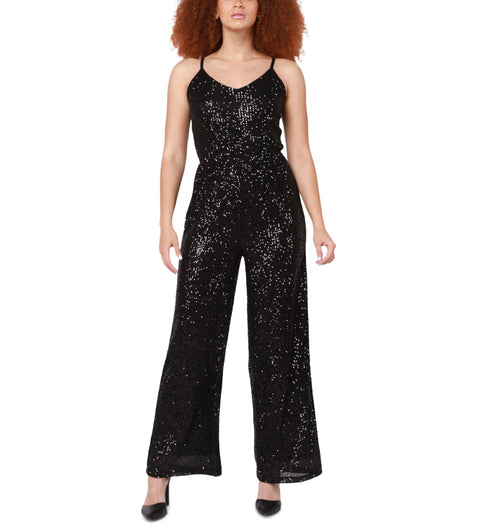 Women's Adjustable Sequin-Embellished Jumpsuit